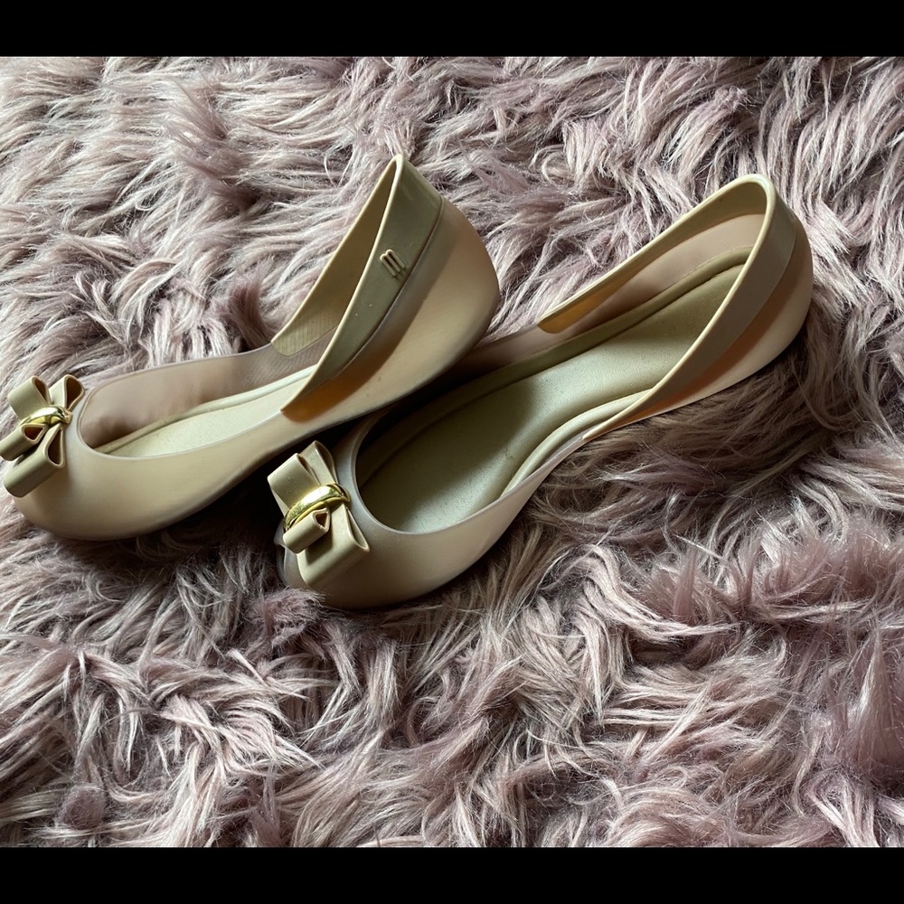 Mini Melissa nude flats (kids)